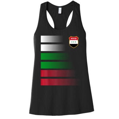 Iraqi Futbol Soccer Jersey Women's Racerback Tank