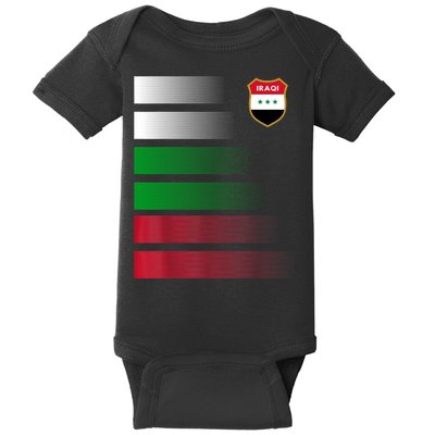 Iraqi Futbol Soccer Jersey Baby Bodysuit