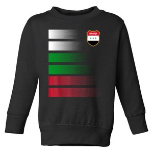 Iraqi Futbol Soccer Jersey Toddler Sweatshirt