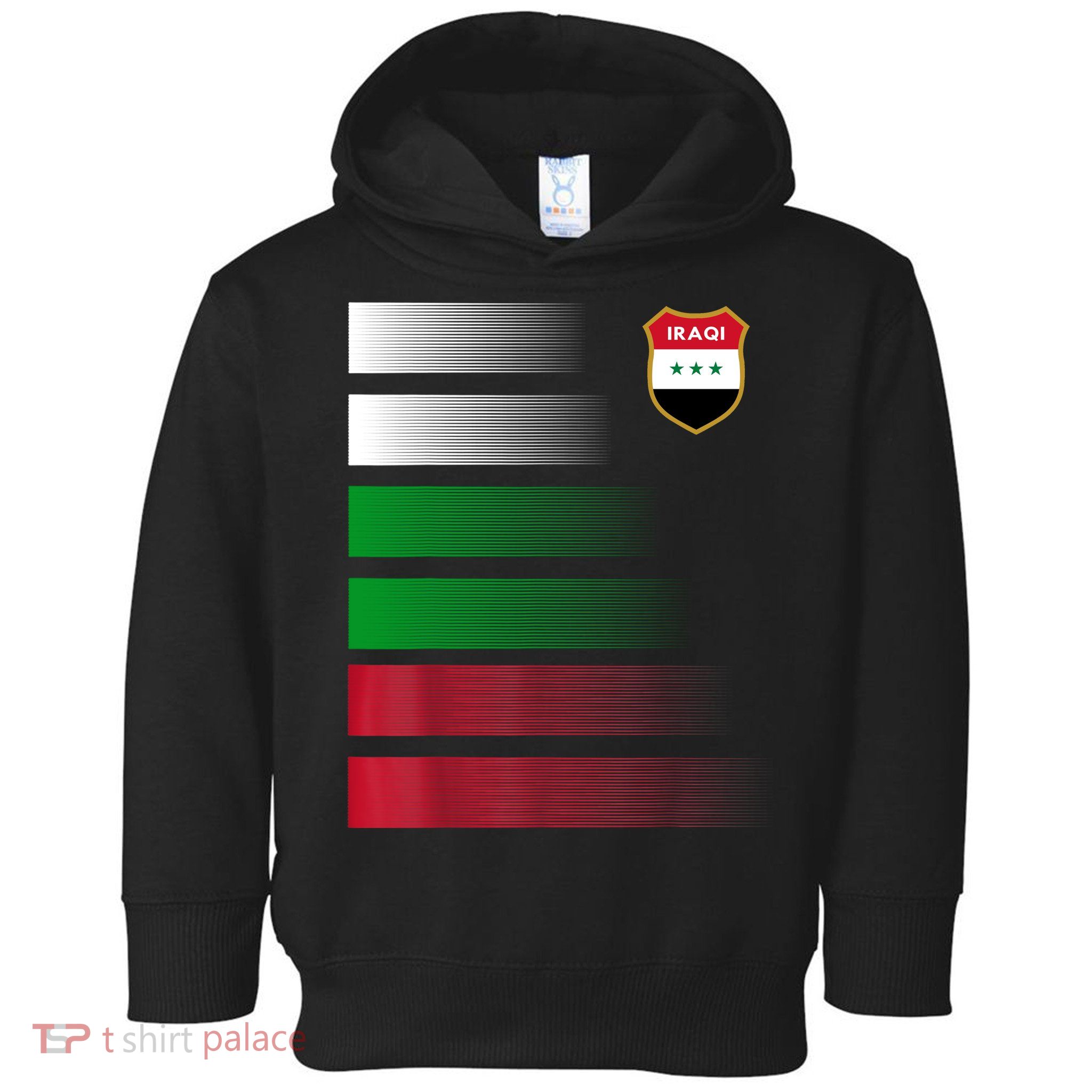 Iraqi Futbol Soccer Jersey Toddler Hoodie