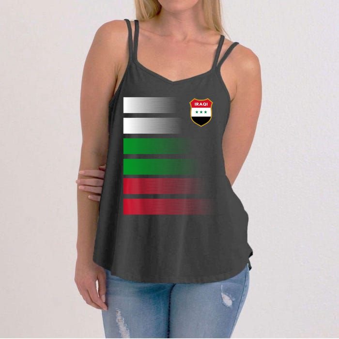 Iraqi Futbol Soccer Jersey Women's Strappy Tank