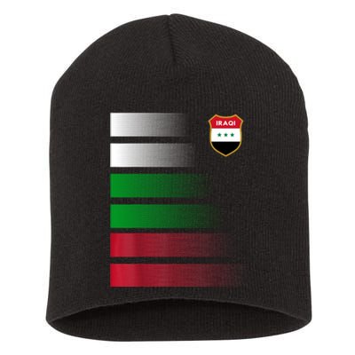 Iraqi Futbol Soccer Jersey Short Acrylic Beanie