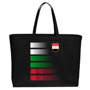 Iraqi Futbol Soccer Jersey Cotton Canvas Jumbo Tote