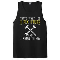 I Fix Stuff And Know Things Funny Car Mechanic PosiCharge Competitor Tank