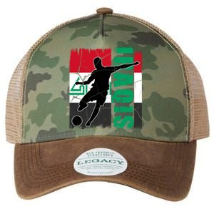 Iraqi Futbol Soccer Player Legacy Tie Dye Trucker Hat