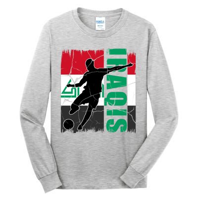 Iraqi Futbol Soccer Player Tall Long Sleeve T-Shirt