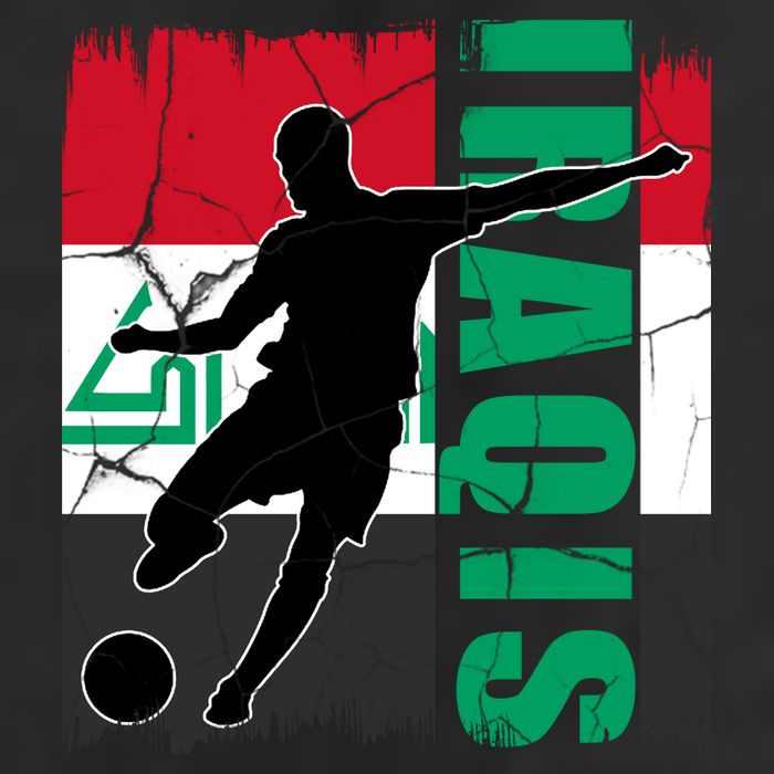 Iraqi Futbol Soccer Player Cool Comfort Performance Bucket Hat