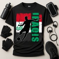 Iraqi Futbol Soccer Player Cooling Performance Crew T-Shirt
