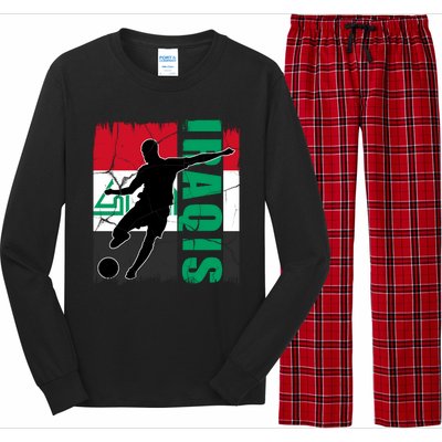 Iraqi Futbol Soccer Player Long Sleeve Pajama Set