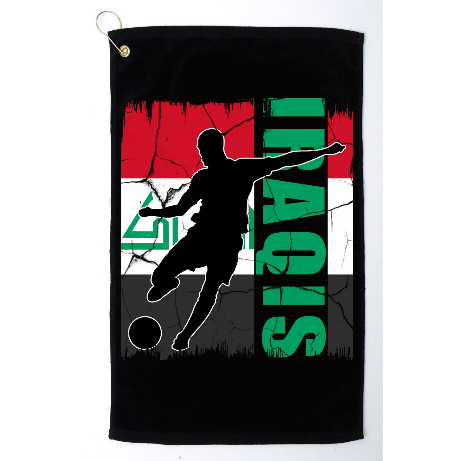 Iraqi Futbol Soccer Player Golf Towel
