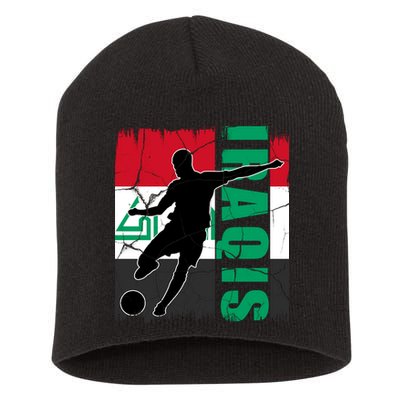 Iraqi Futbol Soccer Player Short Acrylic Beanie