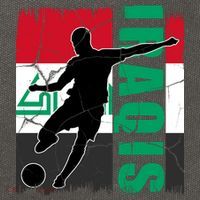 Iraqi Futbol Soccer Player Cotton Canvas Backpack