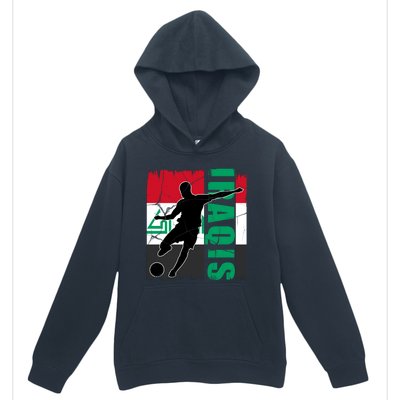 Iraqi Futbol Soccer Player Urban Pullover Hoodie