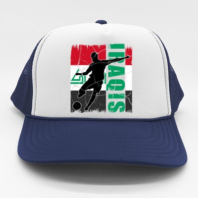 Iraqi Futbol Soccer Player Trucker Hat