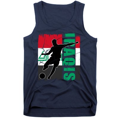 Iraqi Futbol Soccer Player Tank Top