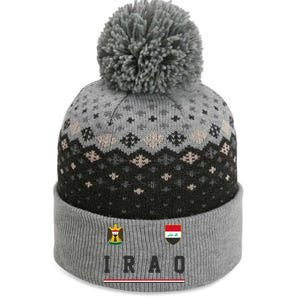 Iraq Futbol Soccer Logo The Baniff Cuffed Pom Beanie