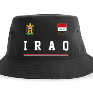 Iraq Futbol Soccer Logo Sustainable Bucket Hat