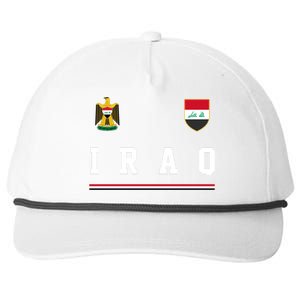 Iraq Futbol Soccer Logo Snapback Five-Panel Rope Hat