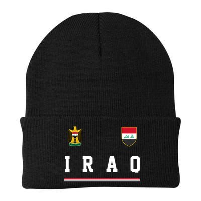 Iraq Futbol Soccer Logo Beanie