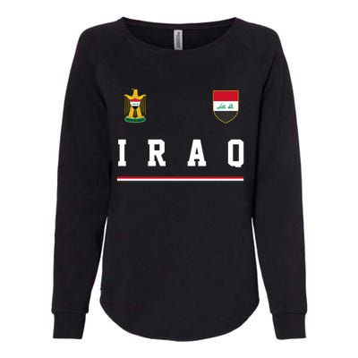 Iraq Futbol Soccer Logo Womens California Wash Sweatshirt