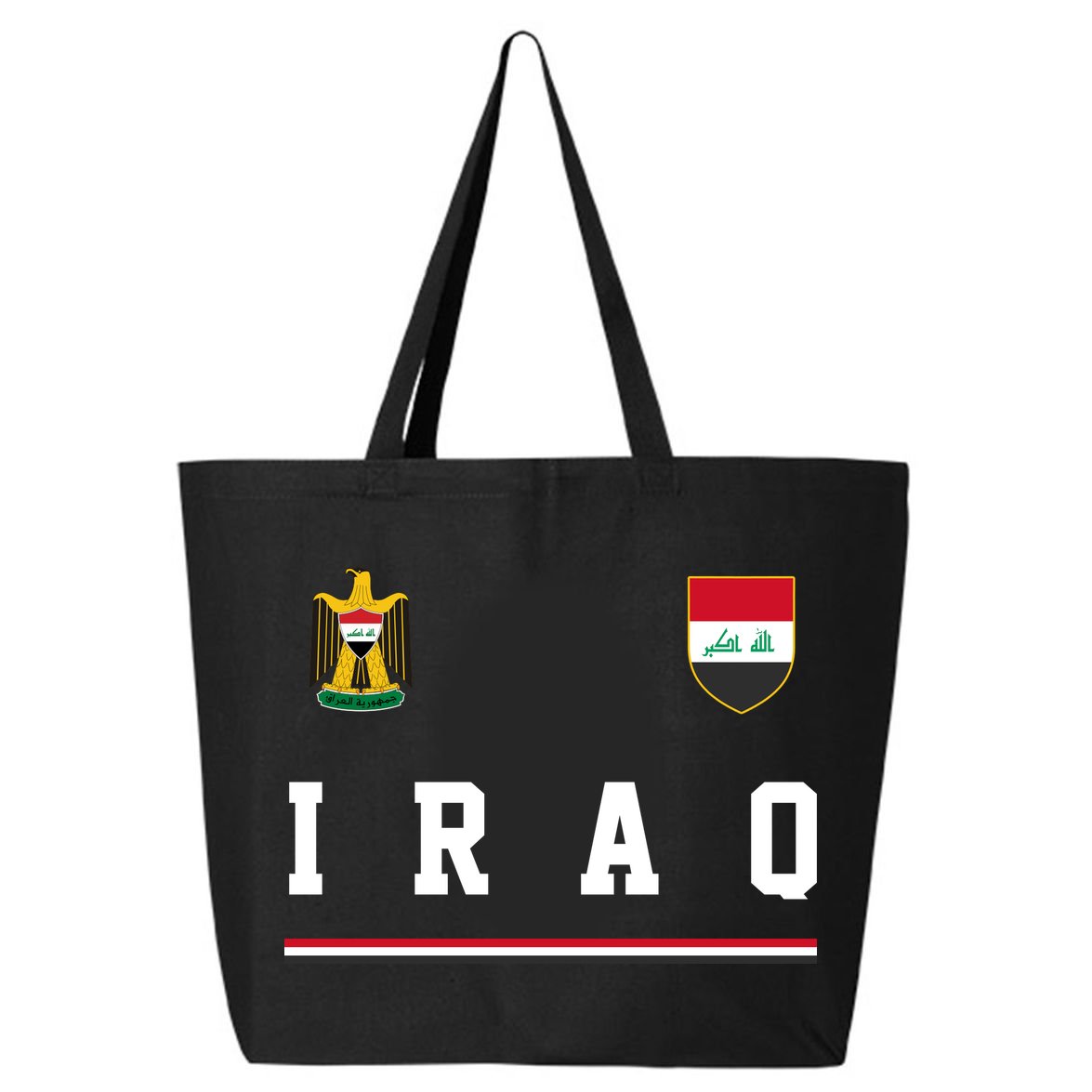 Iraq Futbol Soccer Logo 25L Jumbo Tote