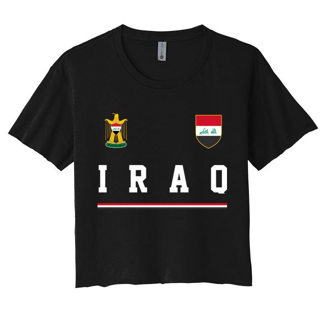 Iraq Futbol Soccer Logo Crop Top