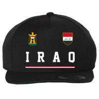 Iraq Futbol Soccer Logo Wool Snapback Cap