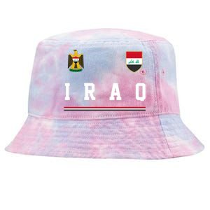 Iraq Futbol Soccer Logo Tie-Dyed Bucket Hat