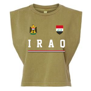 Iraq Futbol Soccer Logo Garment-Dyed Women's Muscle Tee