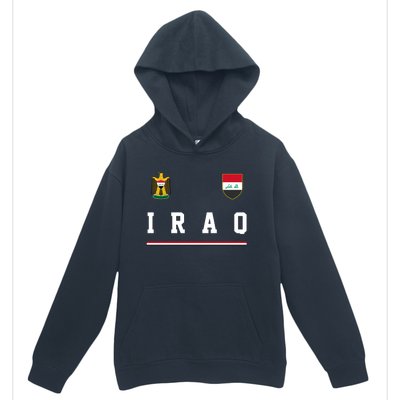 Iraq Futbol Soccer Logo Urban Pullover Hoodie