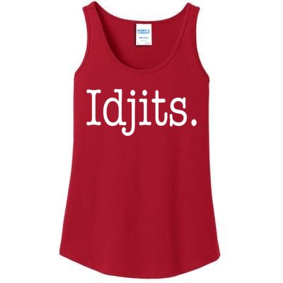 Idjits Funny Southern Slang Ladies Essential Tank