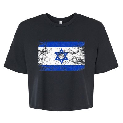 Israel Flag Supporter Hoodie Bella+Canvas Jersey Crop Tee