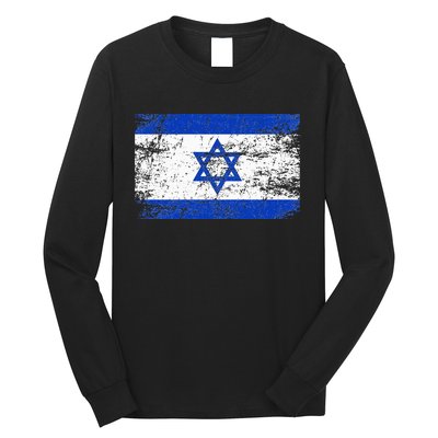 Israel Flag Supporter Hoodie Long Sleeve Shirt