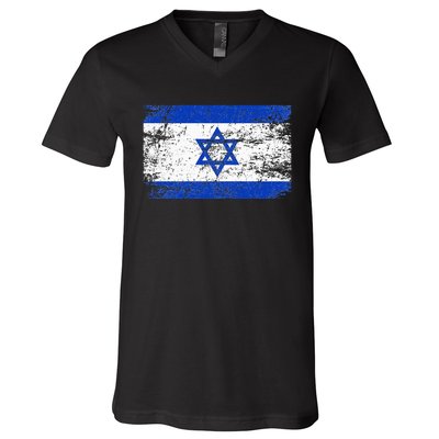 Israel Flag Supporter Hoodie V-Neck T-Shirt