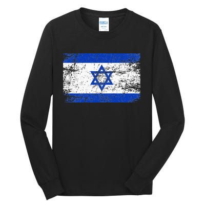 Israel Flag Supporter Hoodie Tall Long Sleeve T-Shirt