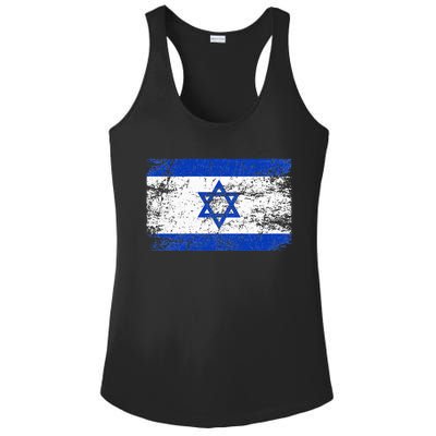 Israel Flag Supporter Hoodie Ladies PosiCharge Competitor Racerback Tank