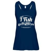 I Fish So I Don't Choke People Funny Sayings Fishing Ladies Essential Flowy Tank