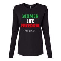 Iranian Flag, Support Women Iran, I Stand With Women Of Iran Womens Cotton Relaxed Long Sleeve T-Shirt