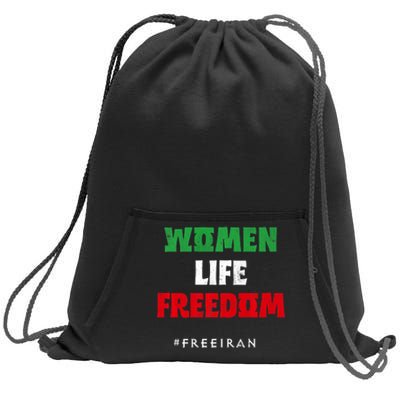 Iranian Flag, Support Women Iran, I Stand With Women Of Iran Sweatshirt Cinch Pack Bag