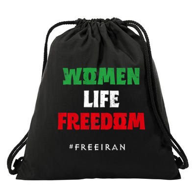 Iranian Flag, Support Women Iran, I Stand With Women Of Iran Drawstring Bag