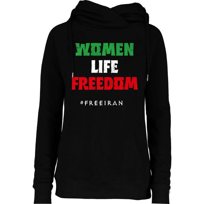 Iranian Flag, Support Women Iran, I Stand With Women Of Iran Womens Funnel Neck Pullover Hood