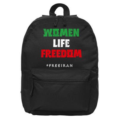 Iranian Flag, Support Women Iran, I Stand With Women Of Iran 16 in Basic Backpack