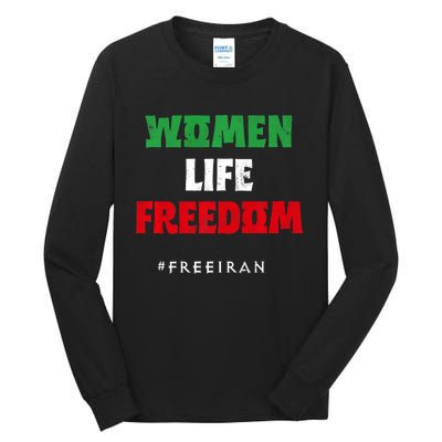 Iranian Flag, Support Women Iran, I Stand With Women Of Iran Tall Long Sleeve T-Shirt