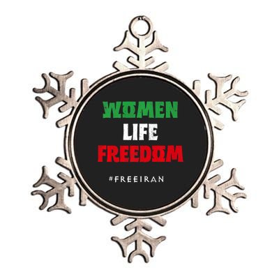 Iranian Flag, Support Women Iran, I Stand With Women Of Iran Metallic Star Ornament