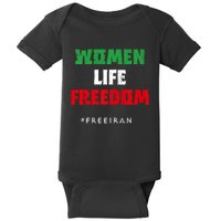 Iranian Flag, Support Women Iran, I Stand With Women Of Iran Baby Bodysuit