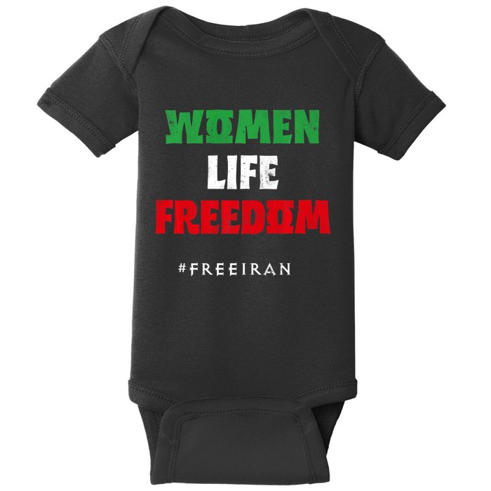 Iranian Flag, Support Women Iran, I Stand With Women Of Iran Baby Bodysuit