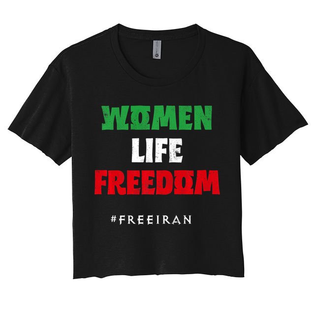 Iranian Flag, Support Women Iran, I Stand With Women Of Iran Crop Top