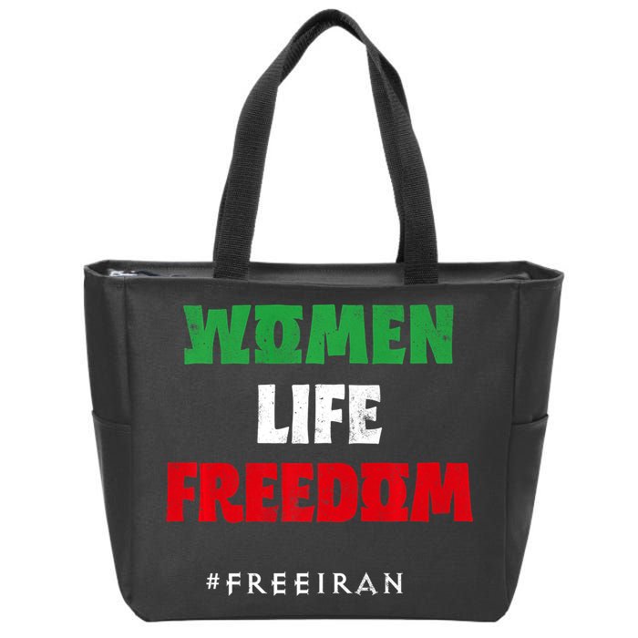 Iranian Flag, Support Women Iran, I Stand With Women Of Iran Zip Tote Bag