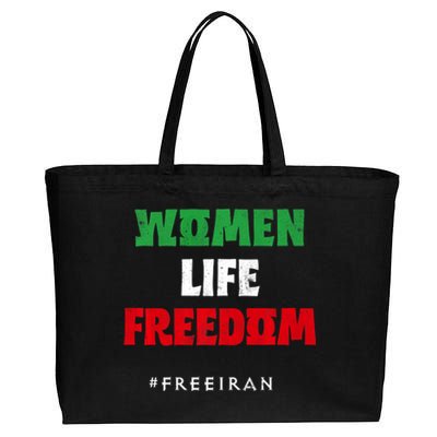 Iranian Flag, Support Women Iran, I Stand With Women Of Iran Cotton Canvas Jumbo Tote