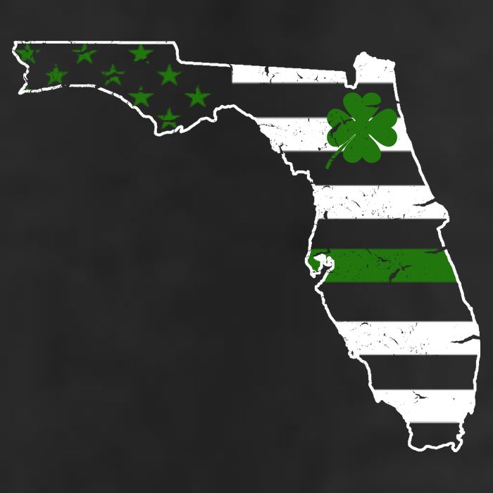 Irish Florida State Flag American Map Cool Comfort Performance Bucket Hat